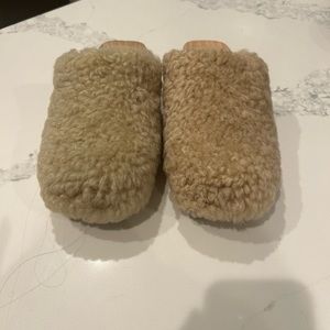 Chanel Shearling Mules - Clogs beige size 38